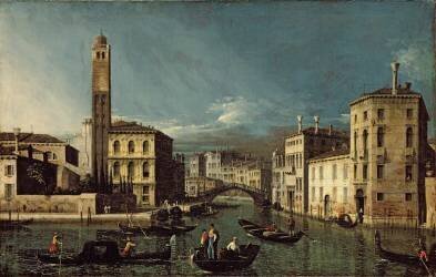Canal Scene (Canaletto) - Muzeo.com
