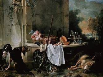 Dead wolf (Jean-Baptiste Oudry) - Muzeo.com