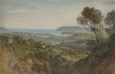 Distant view of Plymouth (Joseph Mallord William Turner) - Muzeo.com