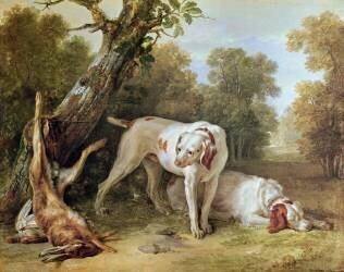Dog and Hare (Jean-Baptiste Oudry) - Muzeo.com
