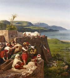 Episode de la conquête de l'Algérie en 1832- Prise de Bône, 21 mars 1832 (Horace Vernet) - Muzeo.com