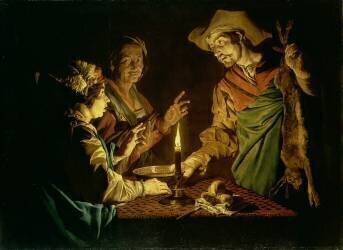 Esau and Jacob (Matthias Stomer) - Muzeo.com