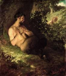 Faun and Nymph (Pal Szinyei Merse) - Muzeo.com