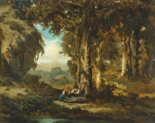 Figures in wood (Serafino de Tivoli) - Muzeo.com