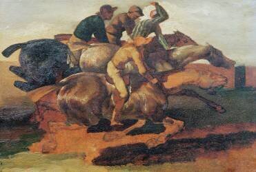 Four Jockeys Galloping (Théodore Géricault) - Muzeo.com