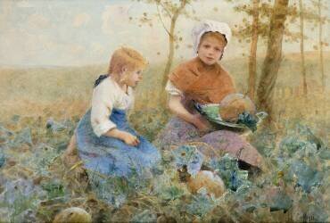 Gathering Pumpkins (Hector Caffieri) - Muzeo.com