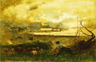 Golden Sunset (George Inness) - Muzeo.com