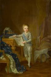 Gustave IV Adolphe (1778-1837), roi de Suède, représenté enfant âgé de 7 ans (Lorens Pasch) - Muzeo.com