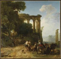 Halte de voyageurs (Jean-Pierre-Laurent Houel) - Muzeo.com