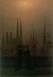 Harbour at Night (Caspar David Friedrich) - Muzeo.com