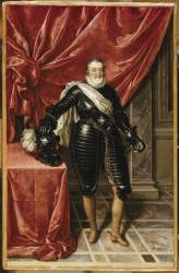 Henri IV, roi de France (1553-1610) en armure (Frans Pourbus the Younger) - Muzeo.com