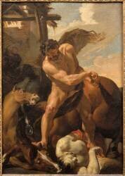 Hercule terrassant Diomède (Charles Le Brun) - Muzeo.com