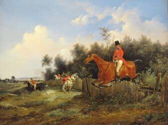 Hunting Scene (Bernard Edouard Swebach) - Muzeo.com