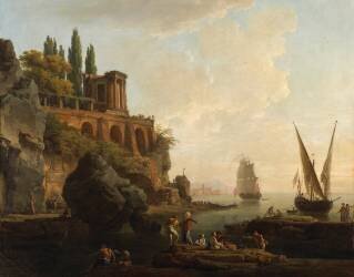Imaginary Landscape (Joseph Vernet) - Muzeo.com