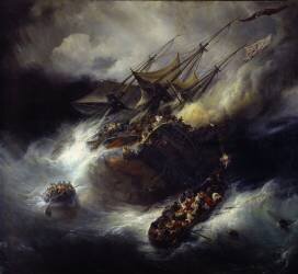 Incendie du Kent (Théodore Gudin) - Muzeo.com