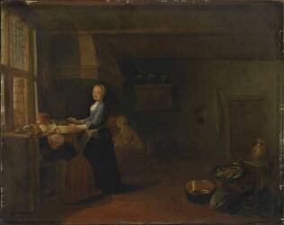 Intérieur de cuisine (Hendrick Maartensz Sorgh) - Muzeo.com
