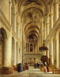 Interior of The Church of Saint-Etienne-du-Mont (Charles-Caïus Renoux) - Muzeo.com