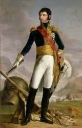 Jean-Baptiste Bernadotte, maréchal de l'Empire, roi de Suède en 1818 (1764-1844), représenté en 1804 (Joseph Nicolas Jouy) - Muzeo.com