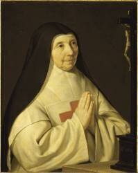 Jeanne-Catherine-Agnès Arnauld (1593-1671), en religion Mère Agnès de Saint-Paul (Philippe de Champaigne) - Muzeo.com