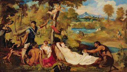 Jupiter and Antiope (Edouard Manet) - Muzeo.com