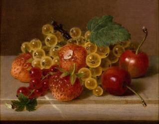 Kleines Früchtestillleben (Jakob Lehnen) - Muzeo.com