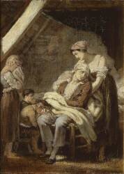 La famille malheureuse (Octave Tassaert) - Muzeo.com