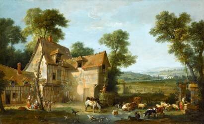 La Ferme (Jean-Baptiste Oudry) - Muzeo.com