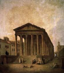 La Maison Carrée (Hubert Robert) - Muzeo.com