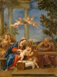 La sainte Famille (Francesco Albani) - Muzeo.com