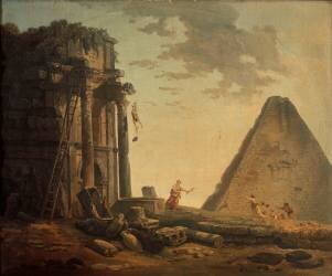 L'accident (Hubert Robert) - Muzeo.com