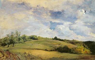 Landscape and clouds (Léon Riesener) - Muzeo.com