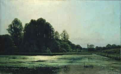 Landscape at Cernay (Emile Breton) - Muzeo.com