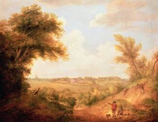 Landscape with House (Thomas Gainsborough) - Muzeo.com