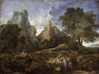 Landscape with Polyphemus (Nicolas Poussin) - Muzeo.com