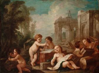 L'Architecture (Charles Joseph Natoire) - Muzeo.com