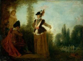 L'Aventurière (Antoine Watteau) - Muzeo.com