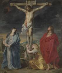 Le Christ en croix, la Vierge, Saint Jean et Sainte Madeleine (Antoon van Dyck) - Muzeo.com