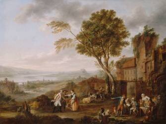 Le Congé absolu (Louis-Joseph Watteau de Lille) - Muzeo.com