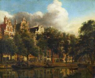 Le Herengracht à Amsterdam (Jan van der Heyden) - Muzeo.com