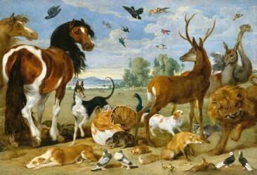 Le Paradis terrestre (Paul de Vos) - Muzeo.com