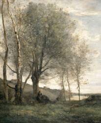 Le pâtre aux deux chèvres (Jean-Baptiste Camille Corot) - Muzeo.com