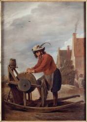 Le Rémouleur (David Teniers the Younger) - Muzeo.com