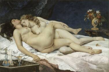 Le sommeil (Gustave Courbet) - Muzeo.com