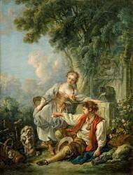 L'Obéissance récompensée (François Boucher) - Muzeo.com