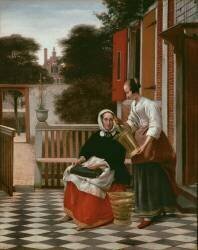 Maîtresse et servante (Pieter de Hooch) - Muzeo.com
