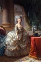 Marie-Antoinette d'Autriche, reine de France (1755-1793), en robe à paniers vers 1785 (Elisabeth Vigée Le Brun) - Muzeo.com