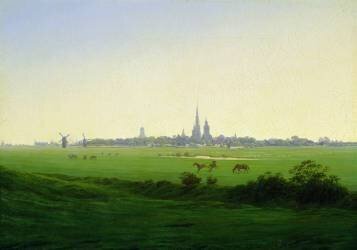 Meadows near Greifswald (Caspar David Friedrich) - Muzeo.com