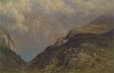 Mountainous landscape (Gustave Doré) - Muzeo.com