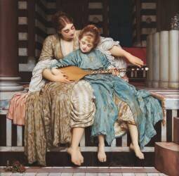 Music Lesson (Frederic Leighton) - Muzeo.com