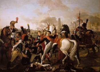 Napoléon Ier, blessé au pied devant Ratisbonne, est soigné par le chirurgien Yvan, 23 avril 1809 (Claude Gautherot) - Muzeo.com